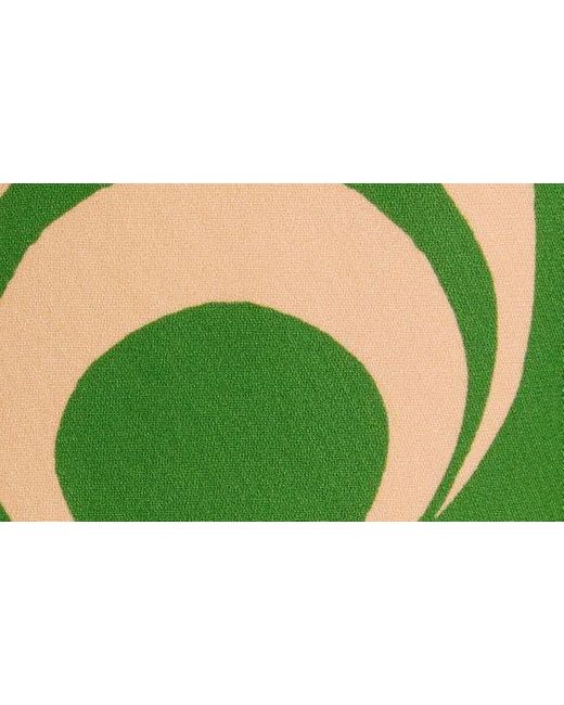 Dries Van Noten Green Swirl Print One-button Blazer