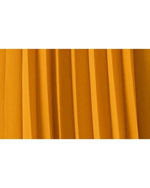 Steve Madden Brown Maraya Pleated Halter Dress