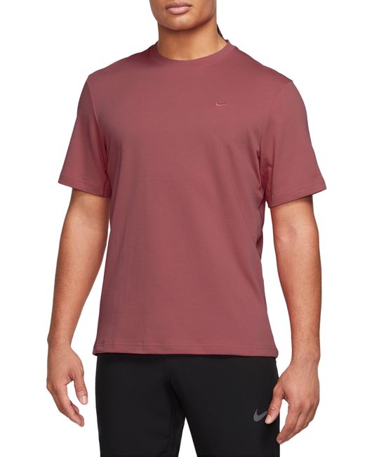 Nike Red Primary Training Dri-fit Short Sleeve T-shirt for men