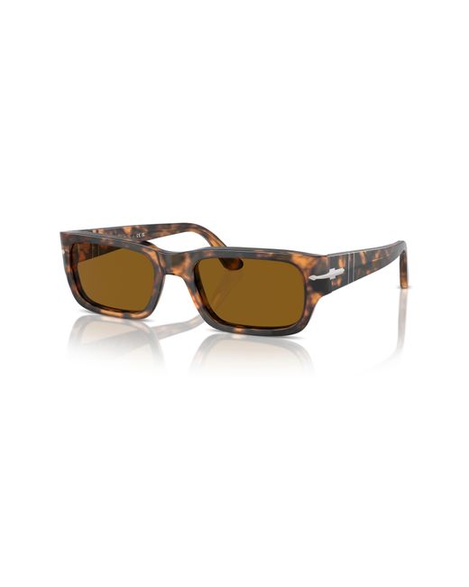Persol Adrien 55mm Rectangular Sunglasses in Brown for Men | Lyst