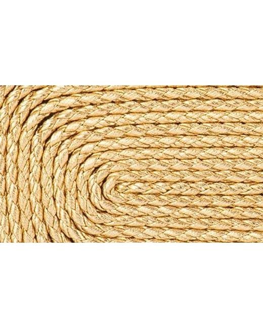 Olga Berg Metallic Martina Rope Clutch