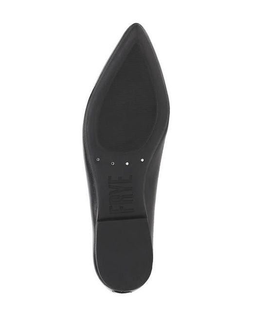 Frye Black Heather Pointed Toe Flat