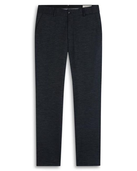 Bugatchi Gray Flat Front Knit Wool Blend Chinos for men