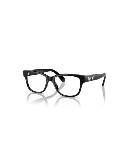 Swarovski Black 54Mm Rectangle Optical Glasses
