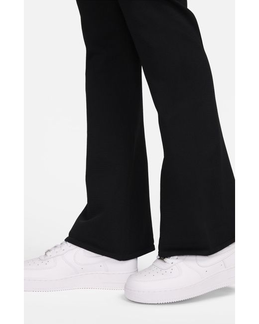 Nike Black Chill High Waist Knit Flare leggings