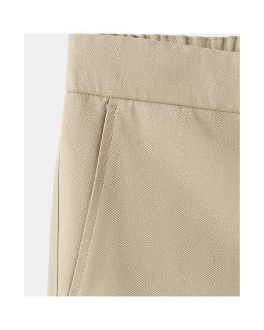 Mango Natural Drawstring Shorts for men