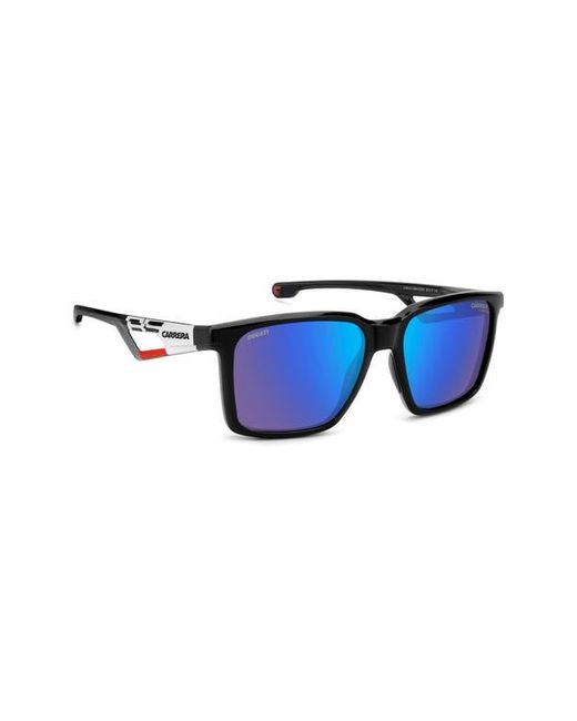 Carrera Blue X Ducati 56Mm Rectangular Sunglasses for men