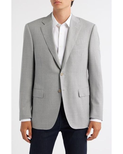 Canali Gray Siena Regular Fit Impeccable Super 130S Wool Suit Jacket for men