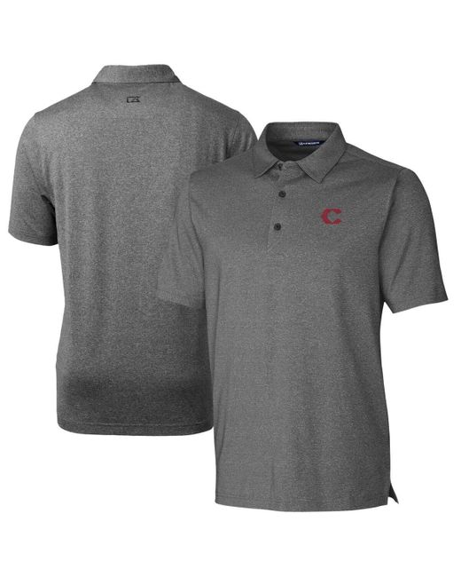 Cutter & Buck Gray Cincinnati Reds City Connect Forge Heathered Stretch Polo At Nordstrom for men