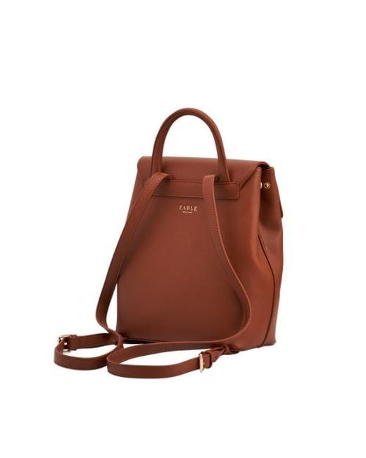 Fable England Brown Laura Small Backpack