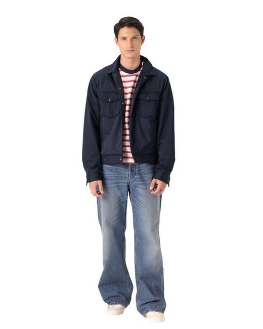 Members Only Green Soft Shell Shirt Jacket for men