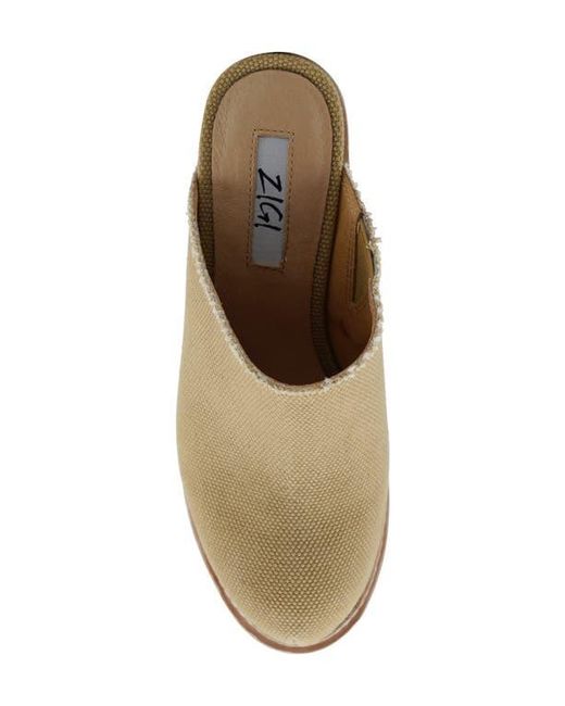 Zigi White Fina Platform Clog