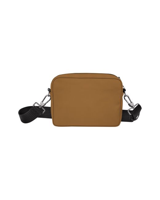 Longchamp Green District Camera Recycled Crossbody Bag in Brown for Men