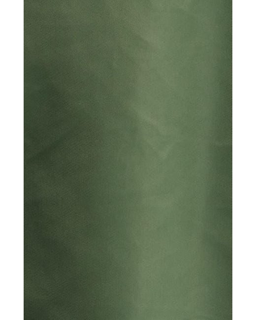 Schott Nyc Green Water Resistant Satin Flight Jacket for men