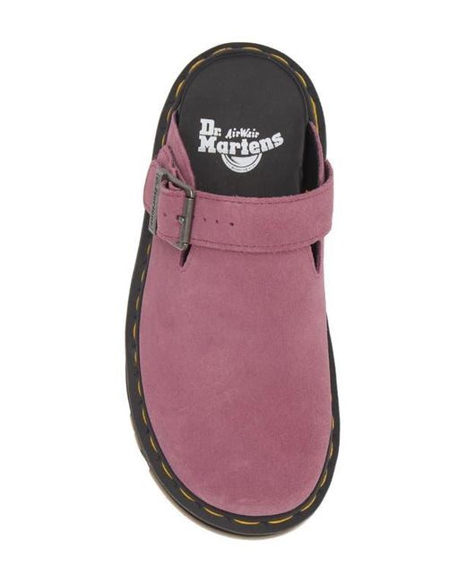 Dr. Martens Purple Zebzag Water Resistant Slingback Clog