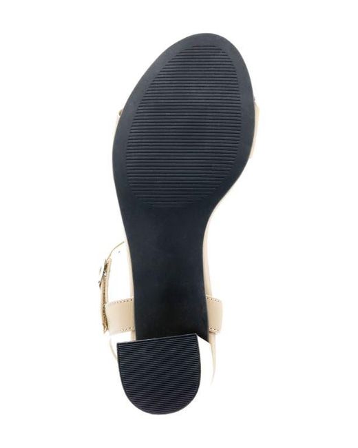 David Tate Metallic Ageless Ankle Strap Sandal