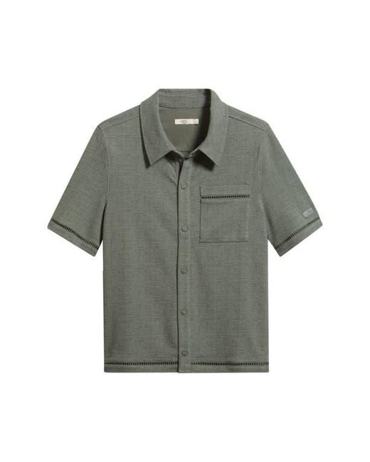 Ugg Gray Devyn Short Sleeve Shirt for men
