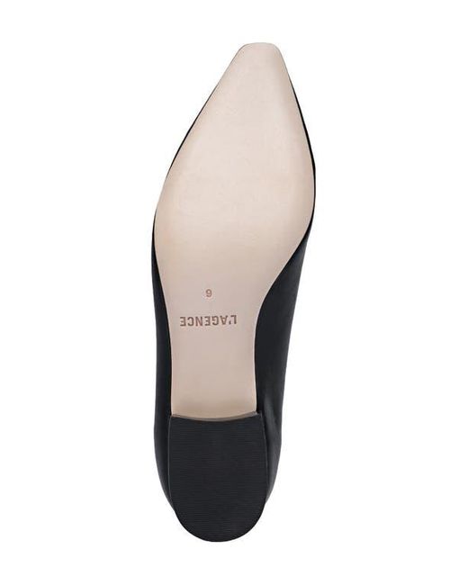 L'Agence Blue Suzanne Pointed Toe Flat