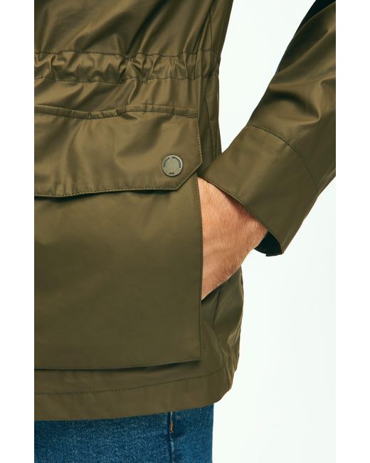 Brooks Brothers Green Out Bonded Hooded Jacket for men
