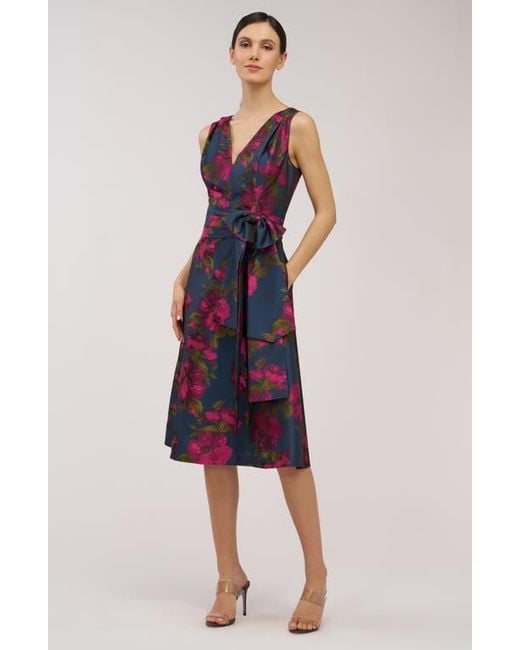 Kay Unger Red Elisa Sleeveless Cocktail Dress