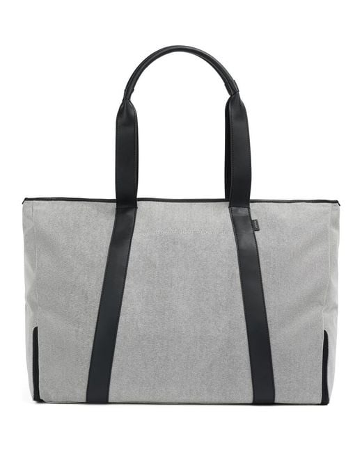AWAY Black Transit Canvas Tote