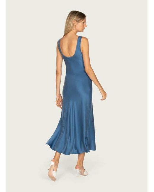 SECRET MISSION Blue Phillipa Maxi Tank Dress