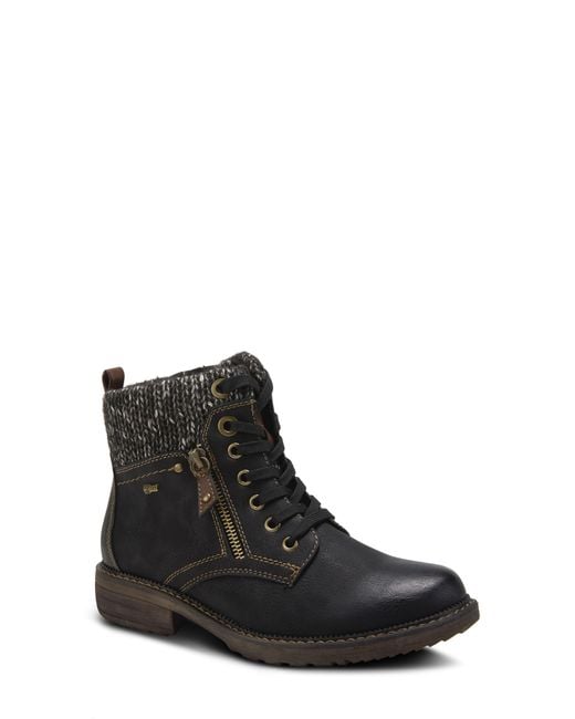 Spring Step Black Khazera Lace-Up Boot
