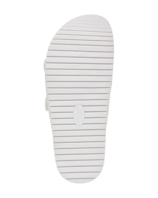 Anne Klein White Happy Platform Slide Sandal