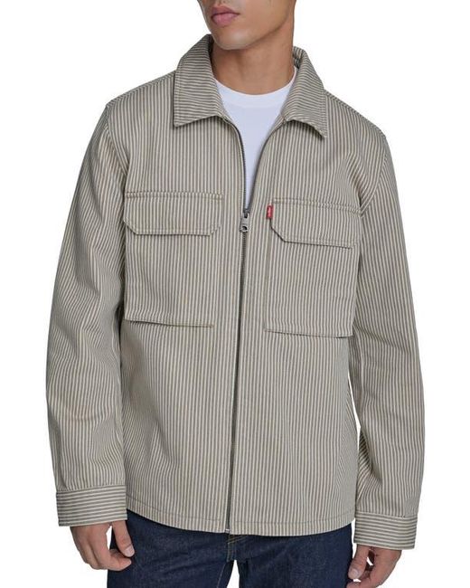 Levi's Gray Lightweight Cotton Shacket for men