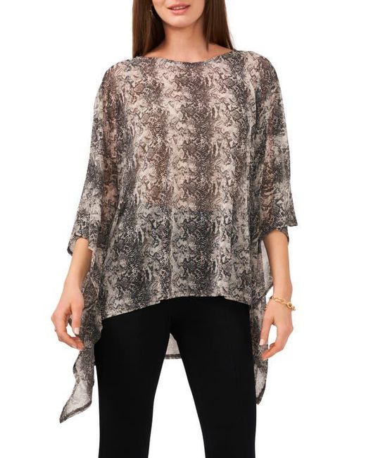 Chaus Black Overlay Mesh Cape