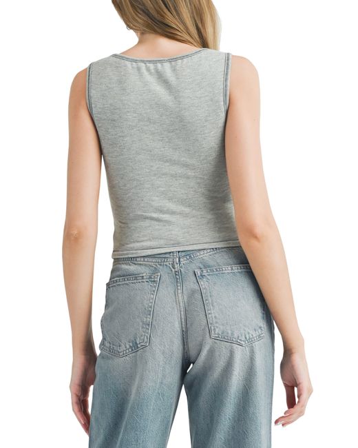 All In Favor Blue Seam Detail Tank In At Nordstrom, Size Large
