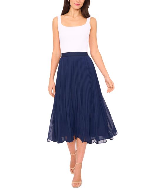 Halogen® Blue Halogen(r) Release Pleated Skirt