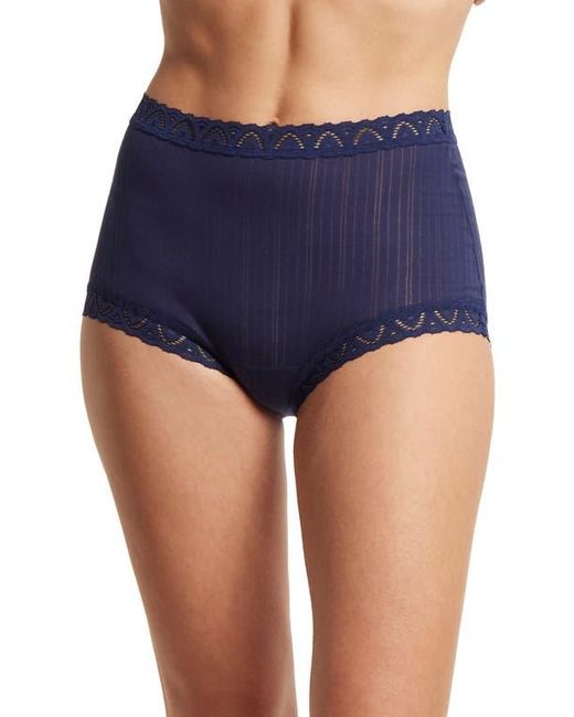 Hanky Panky Blue Mellowluxe High Waist Boyshorts