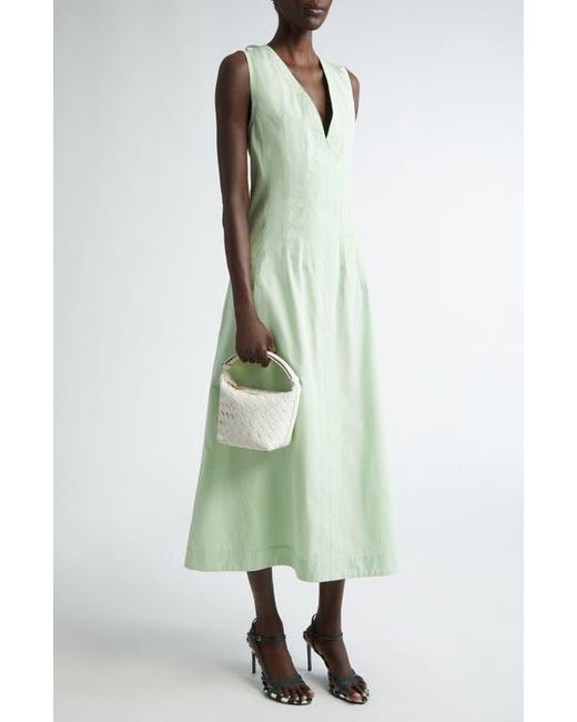Bottega Veneta White Candy Wallace Intrecciato Handheld Pouch