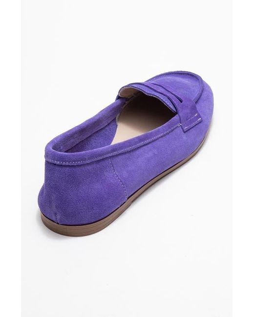 Forever & Always Shoes Purple Dorothy Leather Loafer