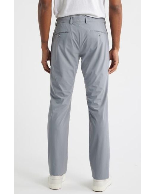 Zanella Blue Active Stretch Flat Front Pants for men