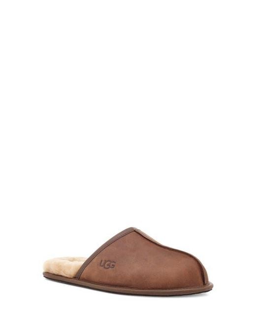 Ugg Brown ugg(r) Genuine Shearling Scuff Slipper for men