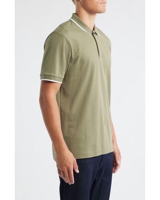 Boss Green Parlay Tipped Cotton Polo for men