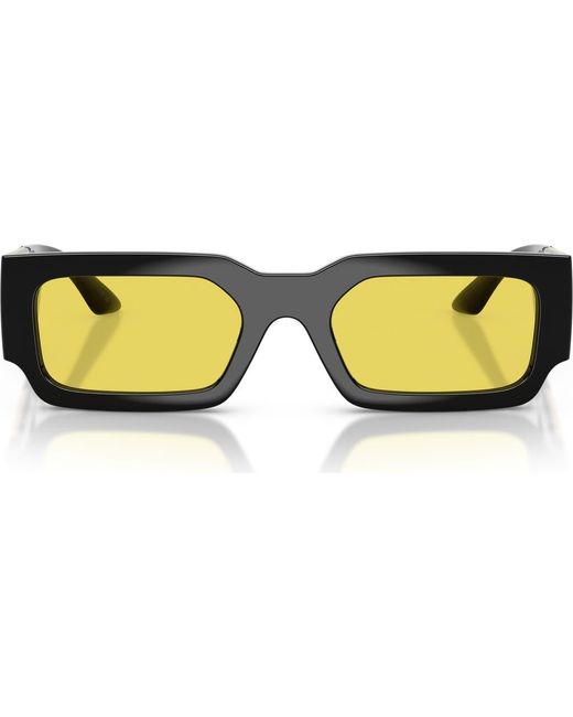 Versace Brown 54Mm Rectangular Sunglasses for men