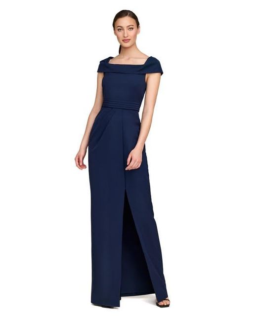 Kay Unger Anastasia Cap Sleeve Column Gown in Blue | Lyst Kay Unger Anastasia Cap Sleeve Column Gown in Blue | Lyst