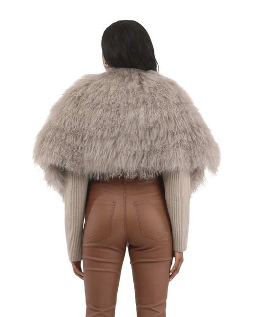Gorski Brown Select Mongolian Lamb Shawl