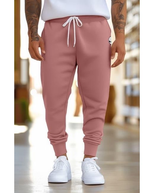 Alix Red Alien Midweight Fleece Jogger Pant for men