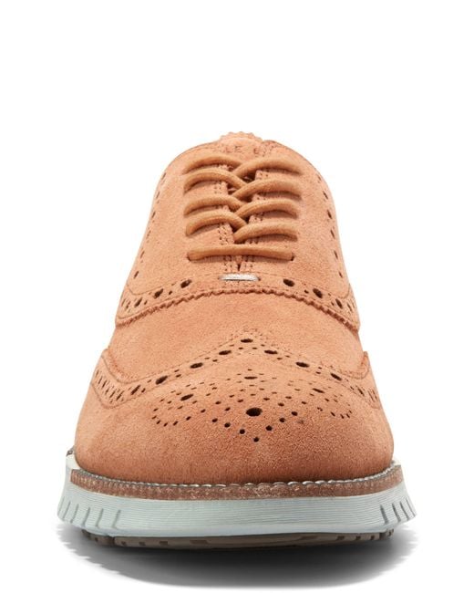 cole haan zerogrand wingtip oxford