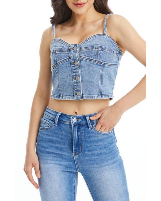 Bayeas Blue Lunna Denim Corset Top