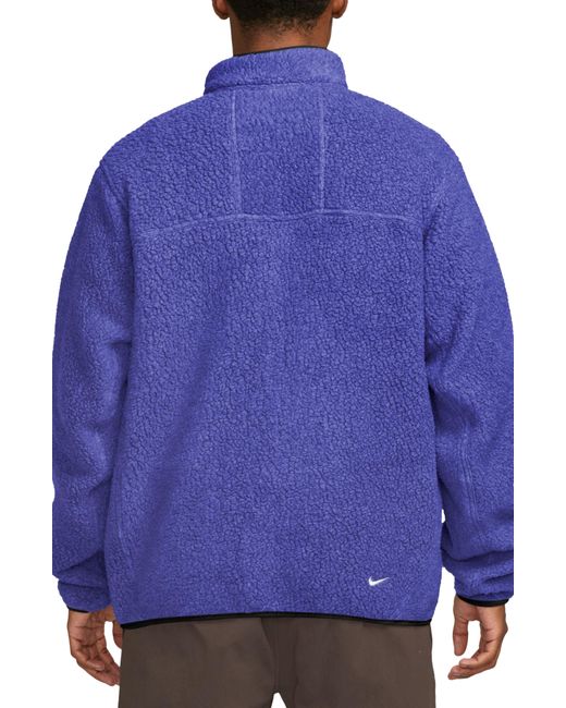 Nike Blue Acg Arctic Wolf Polartec Fleece Jacket for men