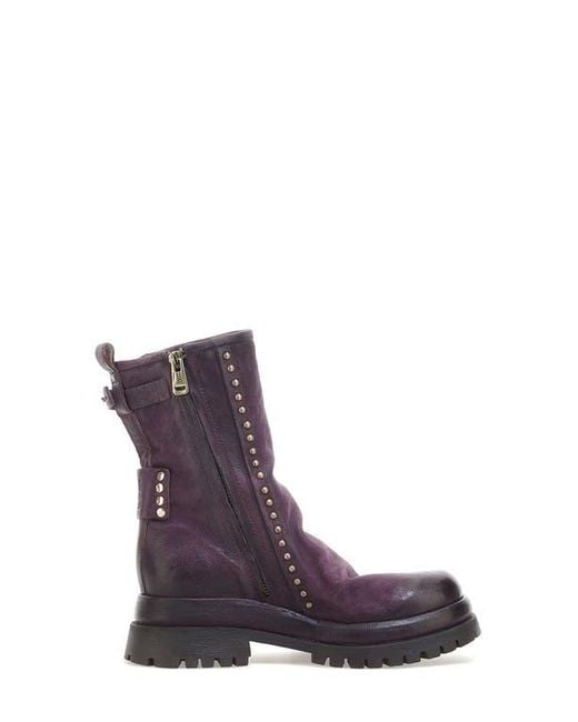 A.s.98 Purple Duke Stud Trim Boot
