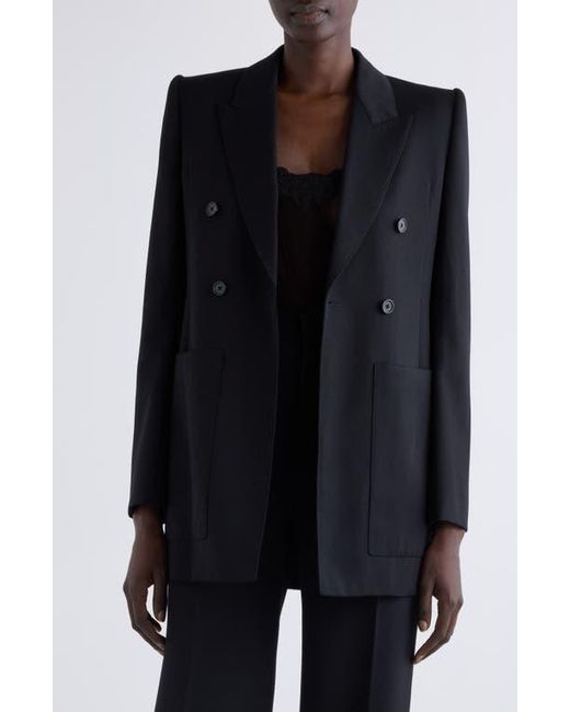 Chloé Blue Double Breasted Wool Blazer