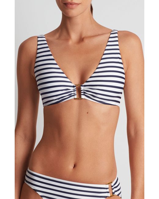 Ralph Lauren Blue Ring Bikini Top