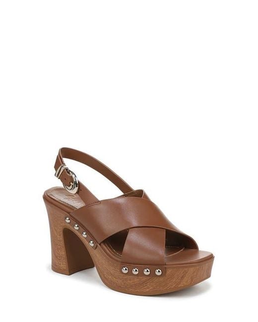 27 EDIT Naturalizer Brown Kirsten Slingback Platform Sandal