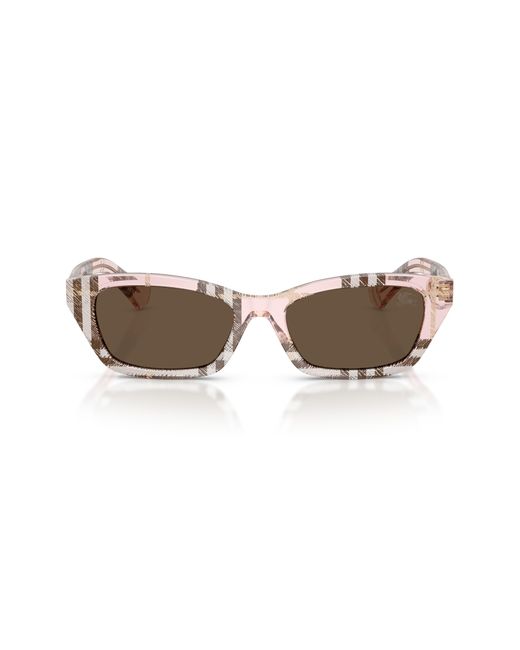 Burberry Brown 52Mm Rectangle Sunglasses